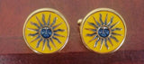 New- Nautical Sun Novelty Cuff Links