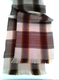 New- Multi-Color Windowpane Check Scarf