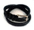 New- Black Braided Leather Belt- Size 32
