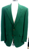 Vintage Palm Beach Green Triple Twist Wool Blazer- Size 42R