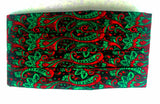 Vintage Art-Deco Green Paisley Cumberbund