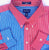 New- Paul Fredrick Red/White Blue Stripe Fashion Shirt- Size XXL