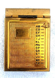 Vintage Gold Plated Pocket Size Address Book