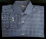 New- Banana Republic Check Dress/ Fashion Shirt- size L (16-16.5)