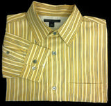 New- Banana Republic Pinstripe Dress/ Fashion Shirt- size L