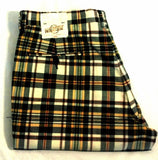 New- Vintage 1970's Levi's 'WildFire' Panatela Plaid Trousers- size 33x32