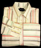 New- Richard Yoo Multi Stripe Fashion Shirt- size L