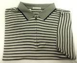 New- Cutter & Buck Gray/Black 1/4 Zip Front Polo/ Golf Shirt- size L