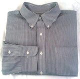 New- Lauren- Ralph Lauren Black/White Pinstripe Dress Shirt- Size (16 x 32/33)
