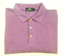 Genesis Sport- Purple Microfiber Fashion Polo Shirt- size L