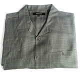 New- Bachrach Gray Check Camp Shirt- size XL/TG