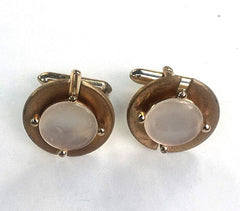 Vintage Ivory & Gold Cuff Links
