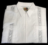 New- Haband Guayabera White Fashion Shirt- size XL