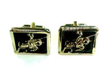 Vintage Medieval Knight Cuff Links