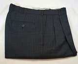 Vintage Chaps Ralph Lauren- Blue & Green Plaid Casual Trousers- size *33x32