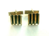 Vintage Gold & Black Formal Cuff Links
