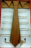 New- Vintage Novelty Tie Rack with Belt Hooks