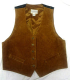 Vintage Women's Arizona Jean Co- Brown 100% Suede Leather Fashion Vest- size L