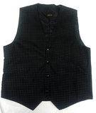 ZIGHI Black & Silver Mini Check Formal Dress Vest- size L