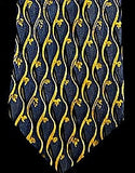 Vintage Robert Talbott 'Best of Class'- Blue & Yellow Geometric Silk Tie