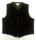 Prive Moda by Louis Raphael Brown Flannel Dress Vest- size L