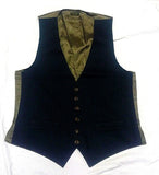 Vintage 'Un-Branded' Forest Green Flannel Wool Casual Dress Vest- size M