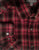 New- Madison Black & Red Plaid Cotton Western Style Fashion Shirt- size M