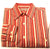 Winsor Lake- Red Stripe 100% Cotton Casual Fashion Shirt- size L