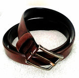 New- Genuine Italian Leather Brown Dress Belt- size 34