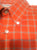 Windsor Lake Orange Check Cotton BD Casual Shirt- size L