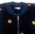 Vintage Neiman Marcus- Blue Velour Zip Front Loungewear Jacket- size L