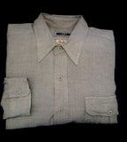 Joseph Abboud 'Sterling'- Heather Green/Tan Rayon Fashion Shirt- size XL