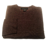 New- Banana Republic Heather Brown LS V-Neck Shirt- size M
