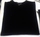 New- Banana Republic-Black LS V-Neck Casual Knit Shirt- size L