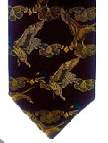 Robert Talbott- Burgundy 'Mallard Duck' Novelty Silk Tie