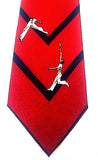 Vintage Polo by Ralph Lauren- Red 'Tennis' Novelty Silk Tie