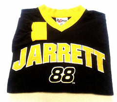 New- NASCAR #88 Dale Jarrett- LS Logo Jersey Knit Shirt- size L