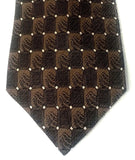 New- Bijoux Terner- Brown Geometric Print Tie