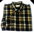 New- Cutter & Buck- Brown/Olive Plaid 100% Cotton BD Fashion Shirt- size 2XT/TGL
