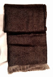 New- Cashmillion-Brown Herringbone Scarf