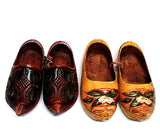 Vintage 2 Pair- 'Hand-Carved' Dutch Shoes