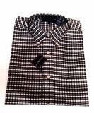 New- Siegfried Black/White/Red Check BD Fashion Shirt- size S