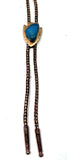 Vintage Gold 'Arrowhead/Turquoise Stone' Bola Tie