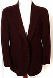 Vintage Cricketeer- Burgundy Cashmere 2B Sport Coat- size 40R