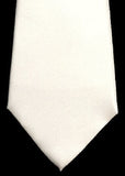 Via Europa-White 100% Silk Formal Dress Tie
