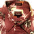 Neiman Marcus- Burgundy/Rose- 100% Rayon, SS Resort Style Novelty Shirt- size M