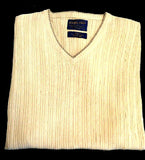 New- Pendleton Yellow Silk & Cotton Cable Knit Sweater Vest- size L