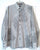 New- Haupt of Germany- White/Gray, 100% Cotton Stripe Fashion Shirt- size L (41/42-16.5)