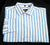 Haupt of Germany 'Evolution'- Blue/White Stripe Cotton Casual /Dress Shirt- size (17.5) XL