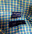 Jeff Rose- Aqua Blue Check, 100% Cotton, BD Fashion Shirt- size L